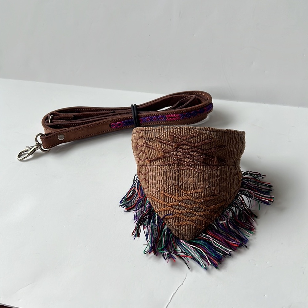 Artisan bandana dog collar & leash